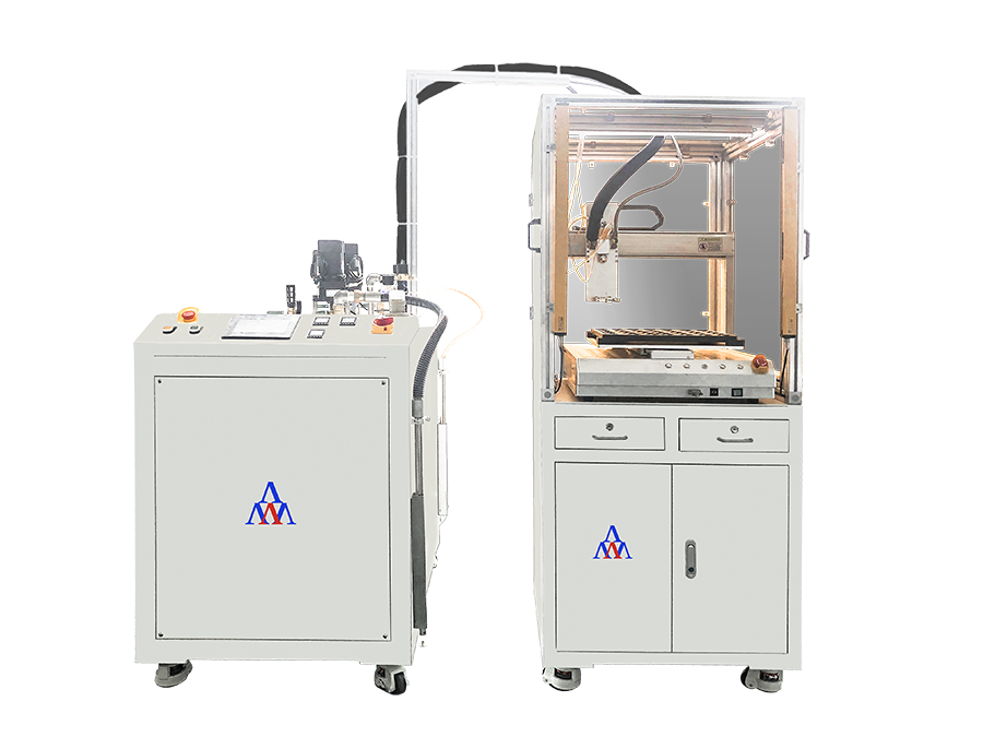 双组份灌胶+立式平台机组合