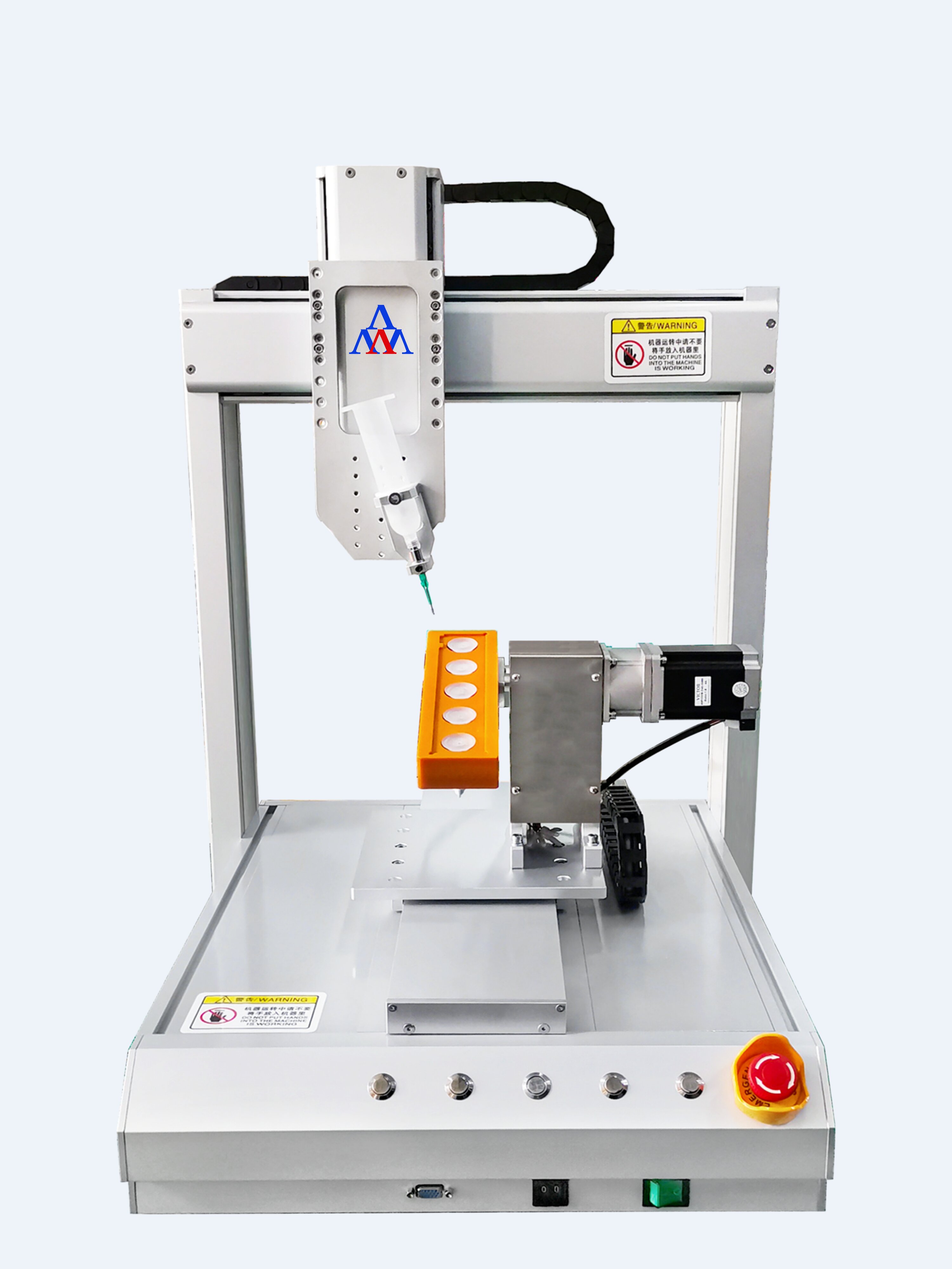 四轴型材400BY轴旋转针筒点胶机