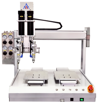 双头双Y带双硅胶筒点胶机